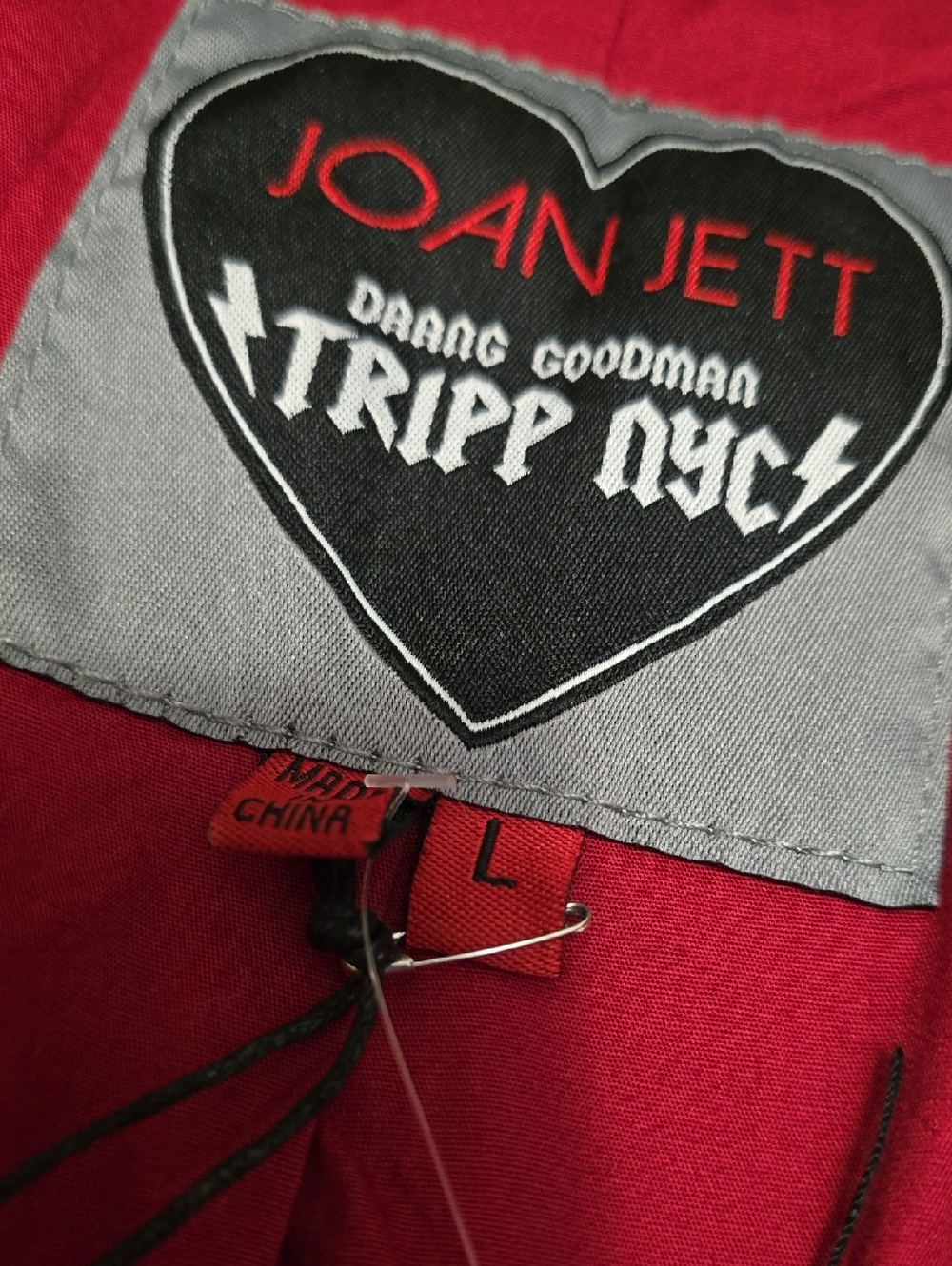 Hot Topic TRIPP Joan Jett Moto Jacket NWT Sz L - Picture 6 of 9